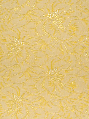 Stretch Corded Lace with Finished Edges – Acacia Yellow and Natural Bold Blooming Florals – Dania Collection Stretch Corded Lace with Finished Edges – Acacia Yellow and Natural Bold Blooming Florals – Dania Collection