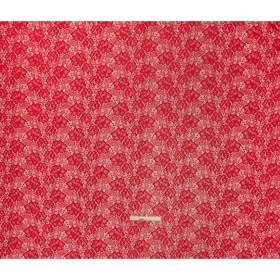 Stretch Corded Raschel Lace with All-Over Glitter – Red on Red Floral Stretch Corded Raschel Lace with All-Over Glitter – Red on Red Floral