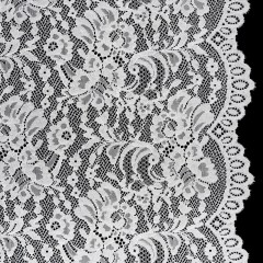 Stretch Corded Lace with Finished Edges – Ivory Flower Garden Stretch Corded Lace with Finished Edges – Ivory Flower Garden