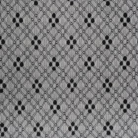 Nylon Raschel Mesh Lace – Black and White Latticework and Dots Nylon Raschel Mesh Lace – Black and White Latticework and Dots