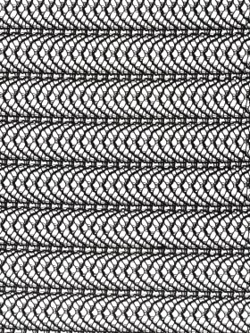 Rayon and Nylon Corded Lace with Little Scallop Finished Edges – Black Archway Stripes Rayon and Nylon Corded Lace with Little Scallop Finished Edges – Black Archway Stripes