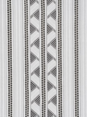 Corded Lace – Ivory Geometric Stripes Corded Lace – Ivory Geometric Stripes