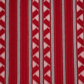 Corded Lace – Red and Black Geometric Stripes Corded Lace – Red and Black Geometric Stripes