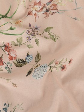 Cotton Voile – Pink Floral Border – La Marche des Fleurs Print – Mood Exclusive Jacques Collection Cotton Voile – Pink Floral Border – La Marche des Fleurs Print – Mood Exclusive Jacques Collection