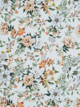 Cotton Voile – Orange and Green Floral – Les Fleurs de L’amour Print – Mood Exclusive Jacques Collection Cotton Voile – Orange and Green Floral – Les Fleurs de L’amour Print – Mood Exclusive Jacques Collection