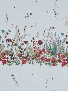 Cotton Voile Panel – White Floral Band – Promenade au Pavot Print – Mood Exclusive Jacques Collection Cotton Voile Panel – White Floral Band – Promenade au Pavot Print – Mood Exclusive Jacques Collection