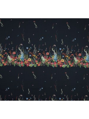 Cotton Voile Panel – Midnight Blue Floral Band – Promenade au Pavot Print – Mood Exclusive Jacques Collection Cotton Voile Panel – Midnight Blue Floral Band – Promenade au Pavot Print – Mood Exclusive Jacques Collection