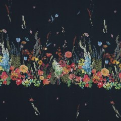 Cotton Voile Panel – Midnight Blue Floral Band – Promenade au Pavot Print – Mood Exclusive Jacques Collection Cotton Voile Panel – Midnight Blue Floral Band – Promenade au Pavot Print – Mood Exclusive Jacques Collection