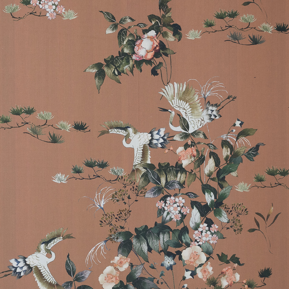 Cotton Poplin – Caramel Birds and Flowers – La Grande Tournee Print – Mood Exclusive Jacques Collection Cotton Poplin – Caramel Birds and Flowers – La Grande Tournee Print – Mood Exclusive Jacques Collection