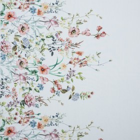 Cotton Poplin – White Floral Border – La Marche des Fleurs Print – Mood Exclusive Jacques Collection Cotton Poplin – White Floral Border – La Marche des Fleurs Print – Mood Exclusive Jacques Collection