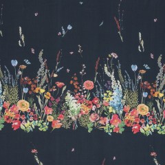 Cotton Poplin Panel – Midnight Blue Floral Band – Promenade au Pavot Print – Mood Exclusive Jacques Collection Cotton Poplin Panel – Midnight Blue Floral Band – Promenade au Pavot Print – Mood Exclusive Jacques Collection