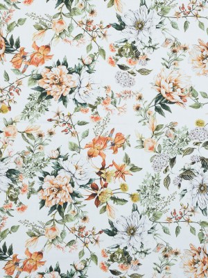 Stretch Cotton Sateen – Orange and Green – Les Fleurs de L’amour Print – Mood Exclusive Jacques Collection Stretch Cotton Sateen – Orange and Green – Les Fleurs de L’amour Print – Mood Exclusive Jacques Collection