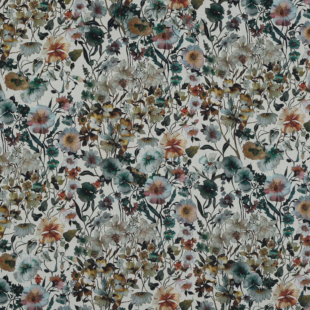 Cotton Voile – Ivory Floral – Passing of Adonis Print – Mood Exclusive Gaia Collection Cotton Voile – Ivory Floral – Passing of Adonis Print – Mood Exclusive Gaia Collection