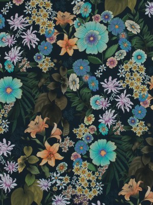 Cotton Voile – Green and Blue Floral – Narcissus’ Reflection Print – Mood Exclusive Gaia Collection Cotton Voile – Green and Blue Floral – Narcissus’ Reflection Print – Mood Exclusive Gaia Collection