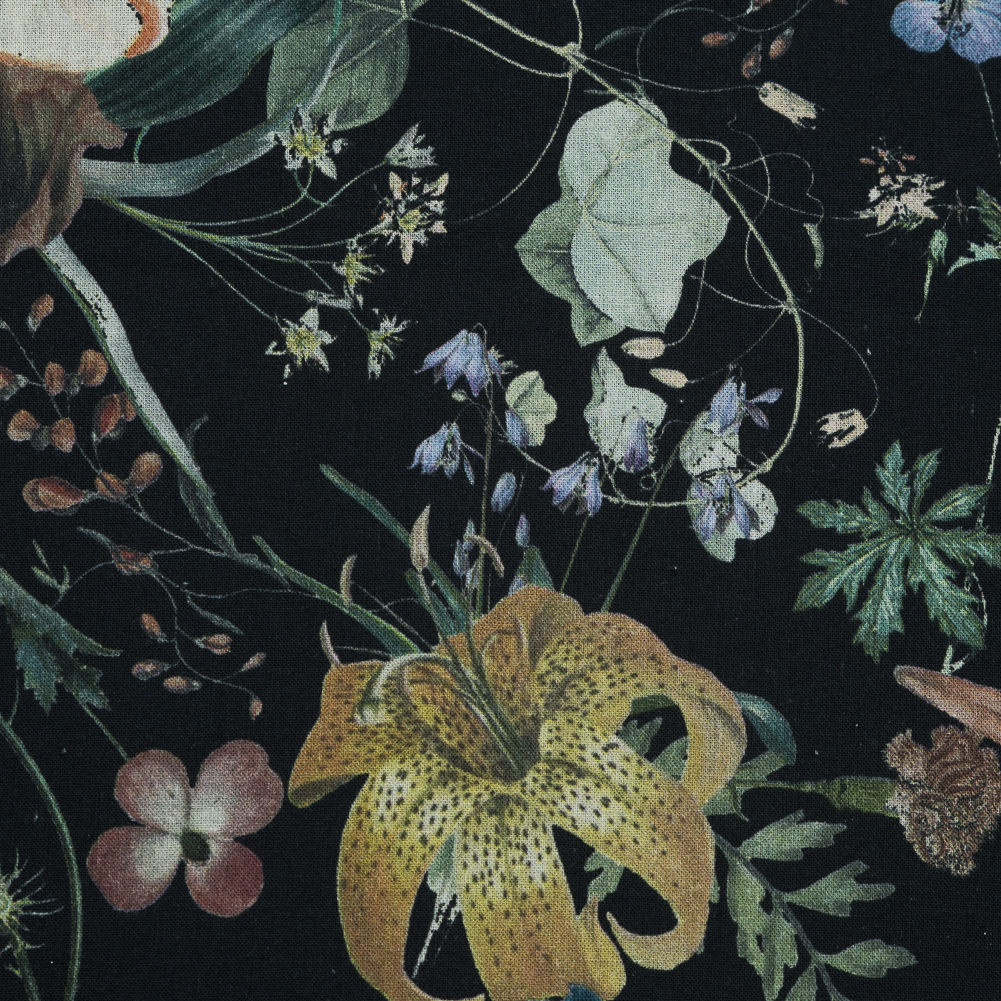 Cotton Voile – Black Floral – Persephone’s Bouquet Print – Mood Exclusive Gaia Collection Cotton Voile – Black Floral – Persephone’s Bouquet Print – Mood Exclusive Gaia Collection