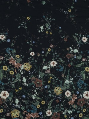Cotton Voile – Black Floral – Persephone’s Bouquet Print – Mood Exclusive Gaia Collection Cotton Voile – Black Floral – Persephone’s Bouquet Print – Mood Exclusive Gaia Collection