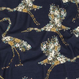 Cotton Voile – Navy Floral Cranes – Hera’s Revenge Print – Mood Exclusive Gaia Collection Cotton Voile – Navy Floral Cranes – Hera’s Revenge Print – Mood Exclusive Gaia Collection