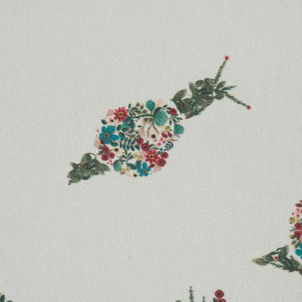 Stretch Cotton Sateen – White Floral Snails – The Snail’s Bounty Print – Mood Exclusive Gaia Collection Stretch Cotton Sateen – White Floral Snails – The Snail’s Bounty Print – Mood Exclusive Gaia Collection