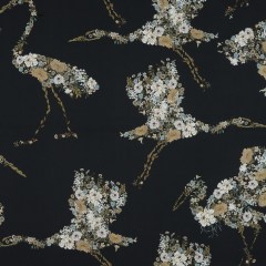 Stretch Cotton Sateen – Navy Floral Cranes – Hera’s Revenge Print – Mood Exclusive Gaia Collection Stretch Cotton Sateen – Navy Floral Cranes – Hera’s Revenge Print – Mood Exclusive Gaia Collection