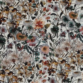 Stretch Polyester Crepe – Ivory Floral – Passing of Adonis Print – Mood Exclusive Gaia Collection Stretch Polyester Crepe – Ivory Floral – Passing of Adonis Print – Mood Exclusive Gaia Collection