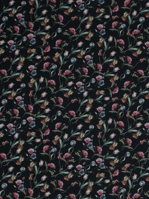Cotton Voile – Black Floral – Peonies at Midnight Print – Mood Exclusive Botanical Collection Cotton Voile – Black Floral – Peonies at Midnight Print – Mood Exclusive Botanical Collection