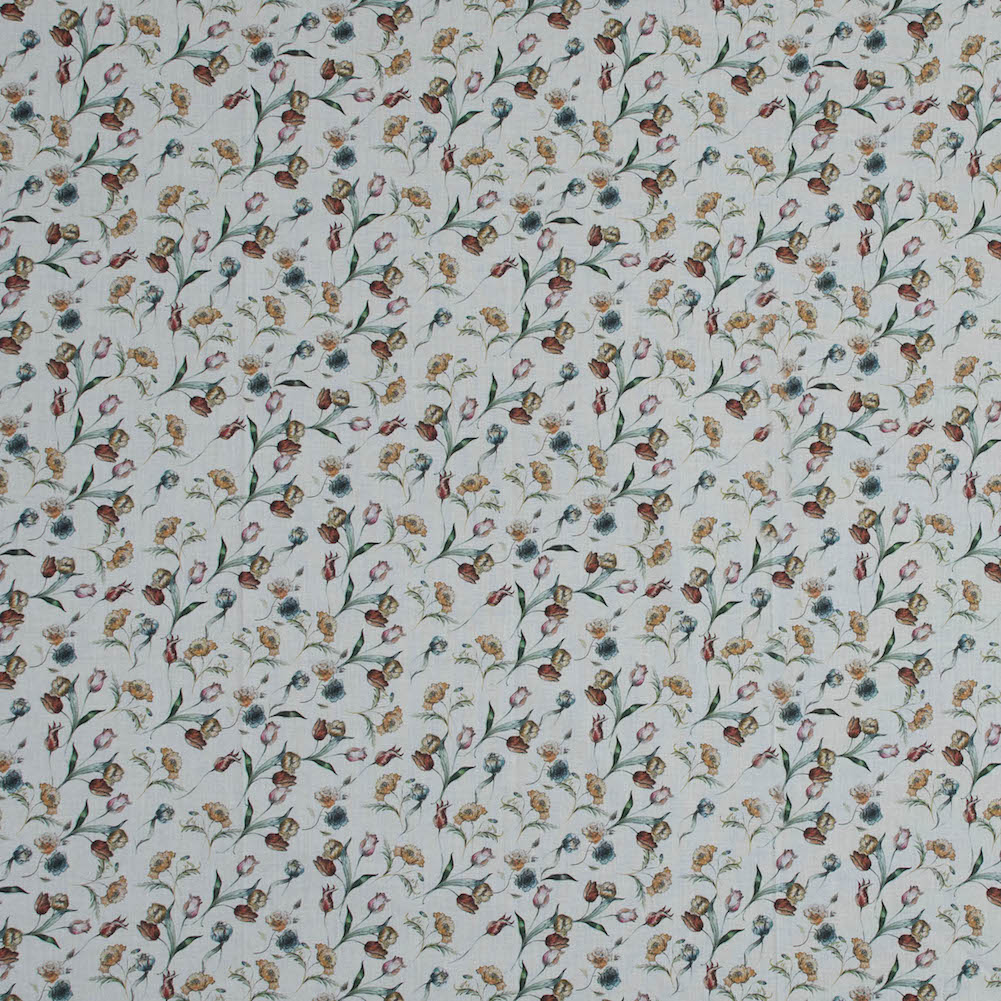 Cotton Voile – White Floral – Peonies at Daybreak Print – Mood Exclusive Botanical Collection Cotton Voile – White Floral – Peonies at Daybreak Print – Mood Exclusive Botanical Collection