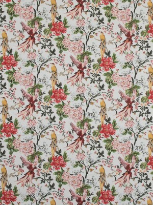 Stretch Cotton Sateen – – Parrots Play Amongst Flowers Print – Mood Exclusive Aloha Collection Stretch Cotton Sateen – – Parrots Play Amongst Flowers Print – Mood Exclusive Aloha Collection