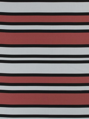 Stretch Cotton Sateen – Coral and White Stripes – Aina Stripe Print – Mood Exclusive Aloha Collection Stretch Cotton Sateen – Coral and White Stripes – Aina Stripe Print – Mood Exclusive Aloha Collection