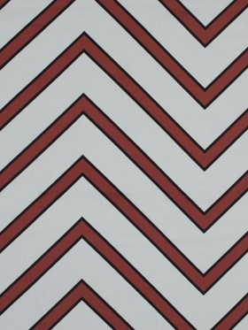 Stretch Cotton Sateen – Coral Red Chevrons – Hele Zig-Zag Print – Mood Exclusive Aloha Collection Stretch Cotton Sateen – Coral Red Chevrons – Hele Zig-Zag Print – Mood Exclusive Aloha Collection