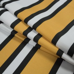 Stretch Cotton Sateen – Yellow and White Stripes – Aina Stripe Print – Mood Exclusive Aloha Collection Stretch Cotton Sateen – Yellow and White Stripes – Aina Stripe Print – Mood Exclusive Aloha Collection