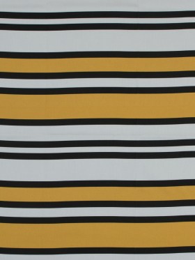 Stretch Cotton Sateen – Yellow and White Stripes – Aina Stripe Print – Mood Exclusive Aloha Collection Stretch Cotton Sateen – Yellow and White Stripes – Aina Stripe Print – Mood Exclusive Aloha Collection