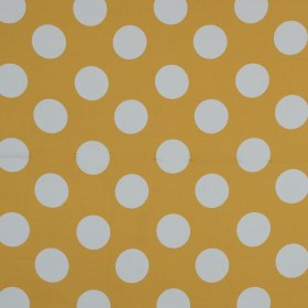 Stretch Cotton Sateen – Yellow Polka Dots – Mahina Dots Print – Mood Exclusive Aloha Collection Stretch Cotton Sateen – Yellow Polka Dots – Mahina Dots Print – Mood Exclusive Aloha Collection