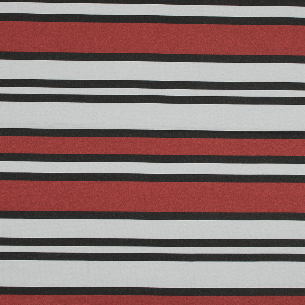 Stretch Cotton Sateen – Red and White Stripes – Mood Exclusive Aina Stripe Print Stretch Cotton Sateen – Red and White Stripes – Mood Exclusive Aina Stripe Print