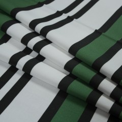 Stretch Cotton Sateen – Green and White Stripes – Aina Stripe Print – Mood Exclusive Aloha Collection Stretch Cotton Sateen – Green and White Stripes – Aina Stripe Print – Mood Exclusive Aloha Collection