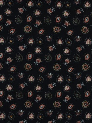 Cotton Voile – Black Floral – Heliconia Flame Print – Mood Exclusive Aloha Collection Cotton Voile – Black Floral – Heliconia Flame Print – Mood Exclusive Aloha Collection