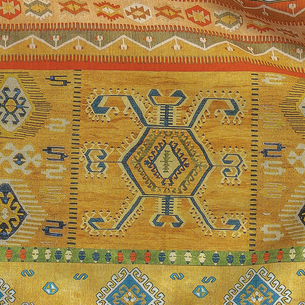 Cotton Voile – Yellow Geometric Stripes – Vishnu’s Freedom Print – Mood Exclusive Surya Collection Cotton Voile – Yellow Geometric Stripes – Vishnu’s Freedom Print – Mood Exclusive Surya Collection