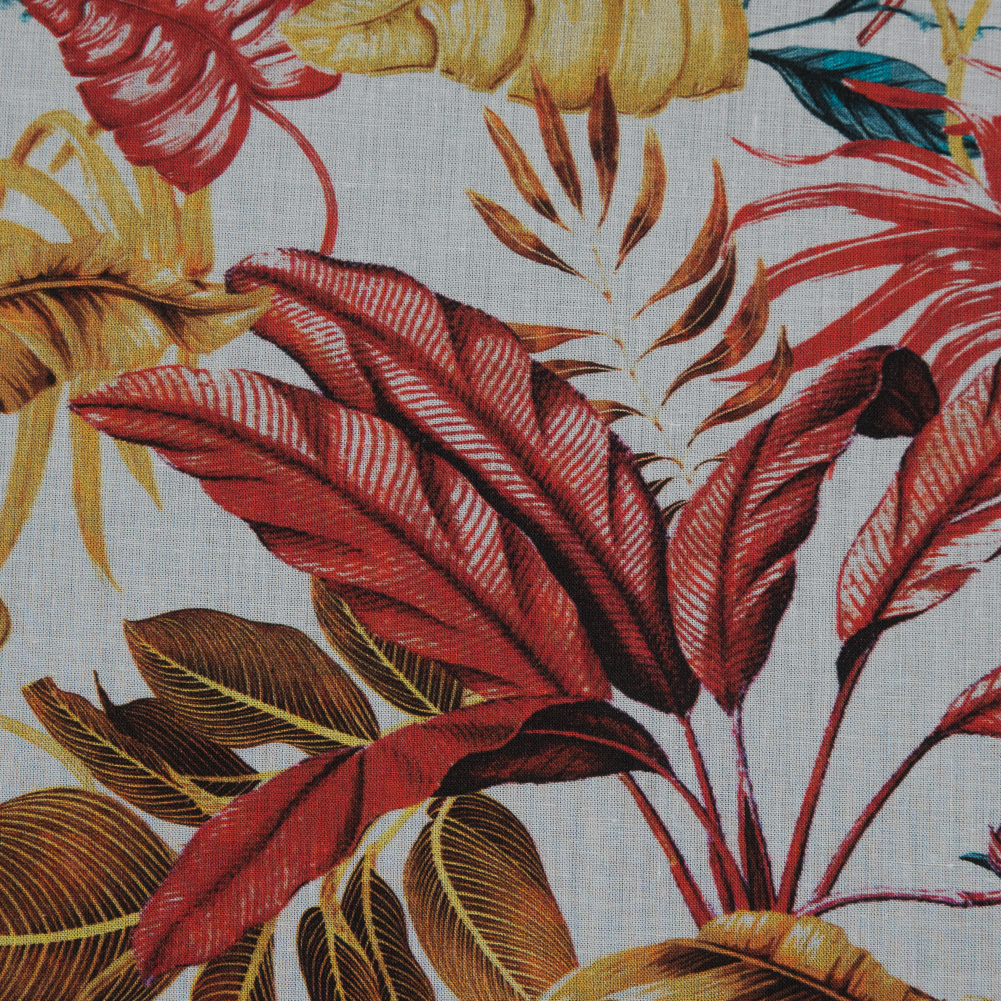 Cotton Voile – Red and Yellow Leaves – Vishnu’s Tenacity Print – Mood Exclusive Surya Collection Cotton Voile – Red and Yellow Leaves – Vishnu’s Tenacity Print – Mood Exclusive Surya Collection