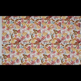 Stretch Cotton Sateen – Red and Yellow Leaves – Vishnu’s Tenacity Print – Mood Exclusive Surya Collection Stretch Cotton Sateen – Red and Yellow Leaves – Vishnu’s Tenacity Print – Mood Exclusive Surya Collection