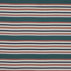 Cotton Voile – Green and Brown Stripes – Reverence of Youth Print – Mood Exclusive Key Largo Collection Cotton Voile – Green and Brown Stripes – Reverence of Youth Print – Mood Exclusive Key Largo Collection
