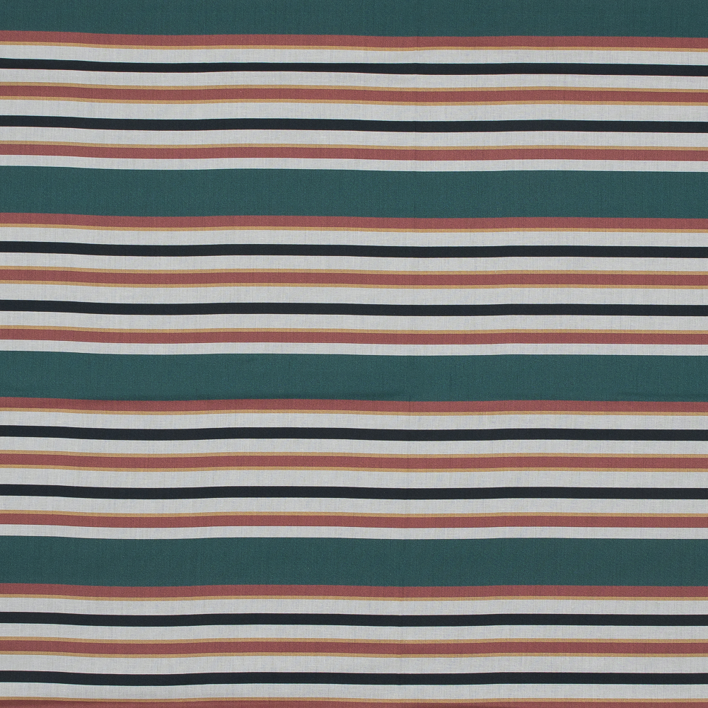 Cotton Voile – Green and Brown Stripes – Reverence of Youth Print – Mood Exclusive Key Largo Collection Cotton Voile – Green and Brown Stripes – Reverence of Youth Print – Mood Exclusive Key Largo Collection
