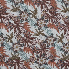 Cotton Voile – White and Orange Floral – Vitality of Admiration Print – Mood Exclusive Key Largo Collection Cotton Voile – White and Orange Floral – Vitality of Admiration Print – Mood Exclusive Key Largo Collection