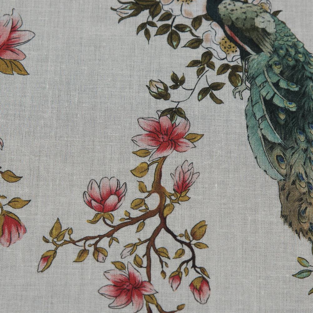 Cotton Voile – White Floral – Dignity of Enlightenment Print – Mood Exclusive Key Largo Collection Cotton Voile – White Floral – Dignity of Enlightenment Print – Mood Exclusive Key Largo Collection