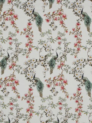 Stretch Cotton Sateen – White Floral – Dignity of Enlightenment Print – Mood Exclusive Key Largo Collection Stretch Cotton Sateen – White Floral – Dignity of Enlightenment Print – Mood Exclusive Key Largo Collection