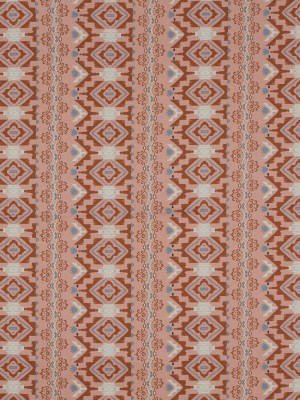 Stretch Cotton Sateen – Peach and Red Geometric Stripes – Wisdom of Empathy Print – Mood Exclusive Key Largo Collection Stretch Cotton Sateen – Peach and Red Geometric Stripes – Wisdom of Empathy Print – Mood Exclusive Key Largo Collection