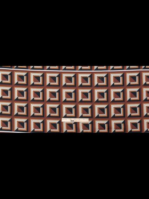 Stretch Cotton Sateen – Brown Geometric Squares – Corn Maze Print – Mood Exclusive Harvest Collection Stretch Cotton Sateen – Brown Geometric Squares – Corn Maze Print – Mood Exclusive Harvest Collection