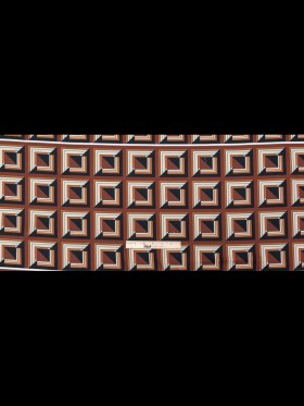 Stretch Cotton Sateen – Brown Geometric Squares – Corn Maze Print – Mood Exclusive Harvest Collection Stretch Cotton Sateen – Brown Geometric Squares – Corn Maze Print – Mood Exclusive Harvest Collection