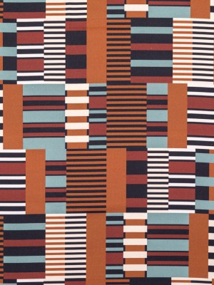 Stretch Cotton Sateen – Blue and Brown Geometric – Kernel of Truth Print – Mood Exclusive Harvest Collection Stretch Cotton Sateen – Blue and Brown Geometric – Kernel of Truth Print – Mood Exclusive Harvest Collection