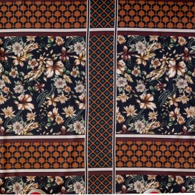 Stretch Cotton Sateen – Lattice Checks and Florals – Cidermaker’s Window Print – Mood Exclusive Harvest Collection Stretch Cotton Sateen – Lattice Checks and Florals – Cidermaker’s Window Print – Mood Exclusive Harvest Collection