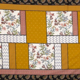Cotton Voile – Yellow and Red Floral Patchwork – Paisley Patches Print – Mood Exclusive St. Tropez Collection Cotton Voile – Yellow and Red Floral Patchwork – Paisley Patches Print – Mood Exclusive St. Tropez Collection
