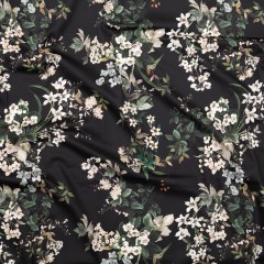 Stretch Cotton Sateen – Moonless Night Floral – Aesthetic Matters Print – Mood Exclusive Kenko Collection Stretch Cotton Sateen – Moonless Night Floral – Aesthetic Matters Print – Mood Exclusive Kenko Collection